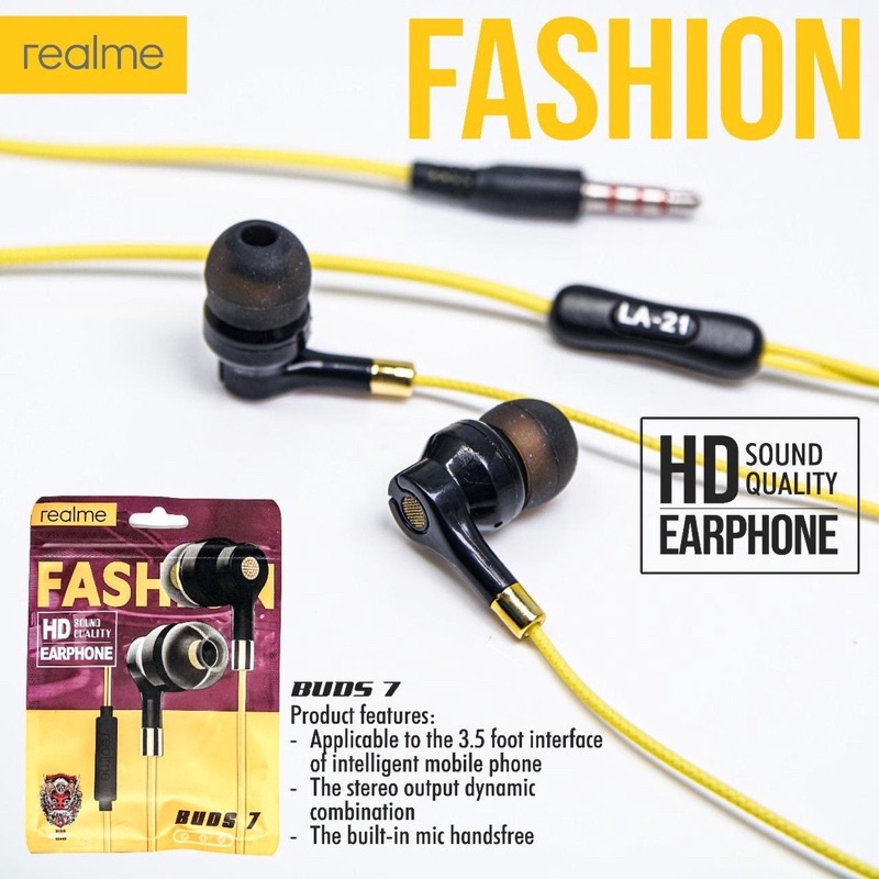 PROMO PRIORITAS HANDSFREE REALME BUDS7 SUPER STYLE HEADSET STEREO EARPHONE PURE SOUND