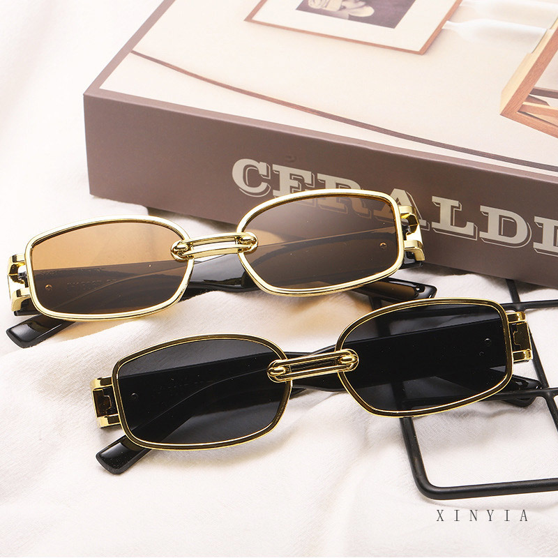 【TERSEDIA &amp; COD】Kacamata Hitam Korean Ulzzang Gaya Wanita Rectangle Shades Retro KACA MATA Sunglasses