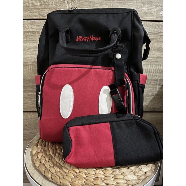 preloved diapers bag mickey mouse ORIGINAL DISNEY /tas perlengkapan bayi/tas popok bayi