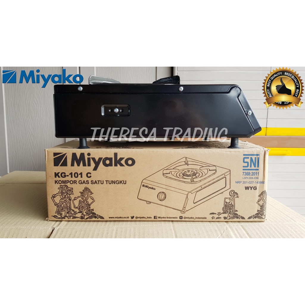 KOMPOR GAS LPG 1 TUNGKU MIYAKO 101 C WYG LPG PEMANTIK PENGAPIAN OTOMATIS