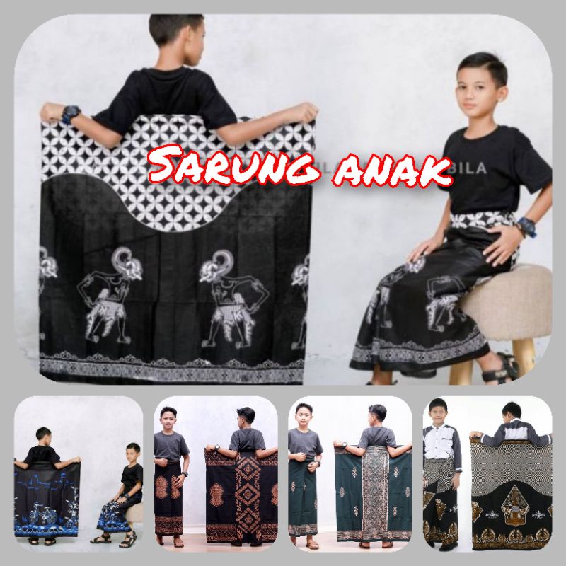 SARUNG BATIK ANAK SD DAN SMP / SARUNG / SARUNG SANTRI / SARUNG BATIK PUTRA / SARUNG ANAK LAKI LAKI  
