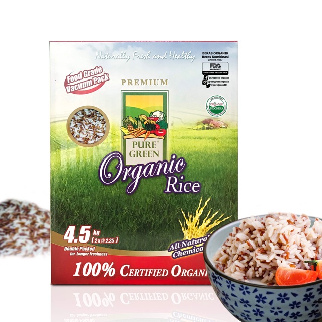 

Organik Green Organic Rice Beras Kombinasi 4,5 kg