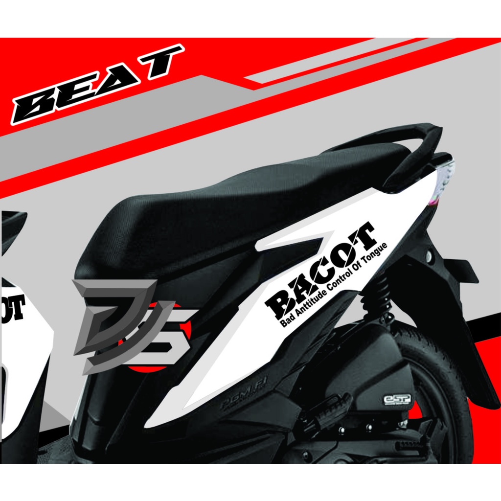 Sticker BACOT BEAT Street / Bacot sticker / Stiker BACOT BEAT / BACOT STIKER / BEAT NMAX GENIO SCOOP