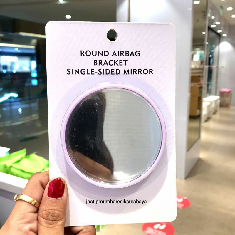 ROUND AIRBAG BRACKET SIDED MIRROR MINISO CERMIN MINISO CERMIN BULAT CERMIN KECIL MINISO