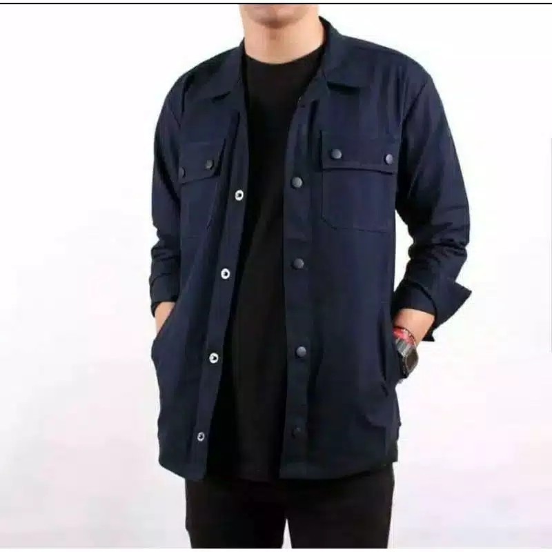 TRUCKER JACKET SEMI PARKA PRIA(SIZE M-XXL)