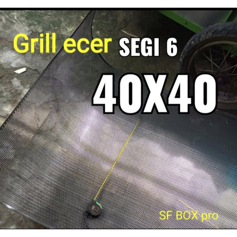 Grill Segi6 Ram besi ecer segi 6 ukuran 40x40