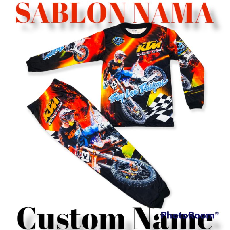SETELAN BAJU ANAK MOTOR CROSS/SETELAN BAJU ANAK MOTOR BALAP/SETELAN BAJU ANAK MOTOR TRAIL/