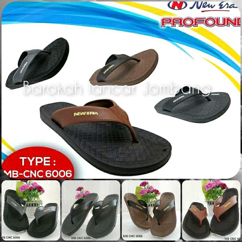 Sandal japit karet New Era MB CNC 6006 100% ORIGINAL BY NEW ERA