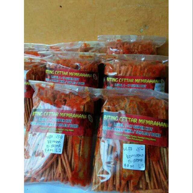 

Ready stok biting/mie lidi cetar membahana oleh-oleh khas pekalongan