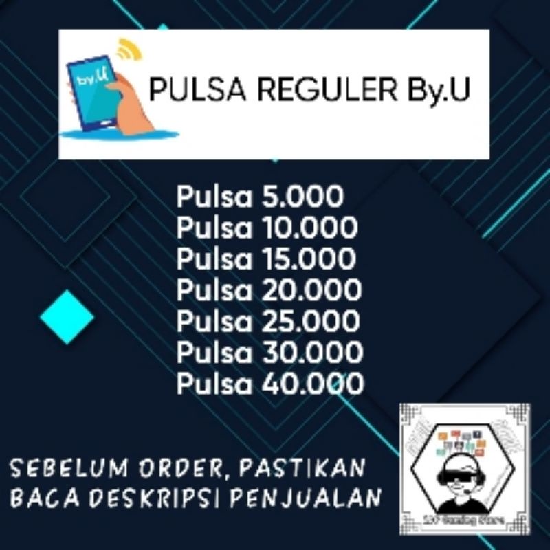 [PROMO] Pulsa Reguler By,U & HUP Beta