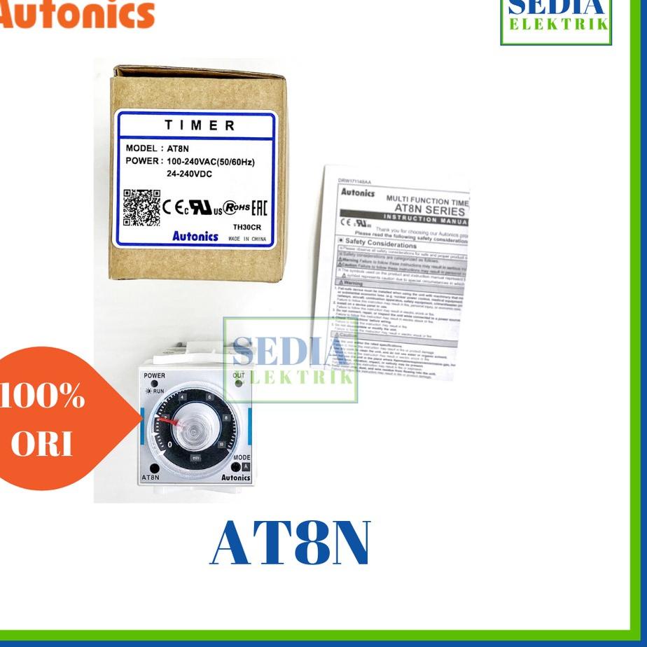 Best Seller.. TIMER AUTONICS AT8N AT-8N AT 8N 100-240VAC 24-240VDC PERSAMAAN H3CR-A8