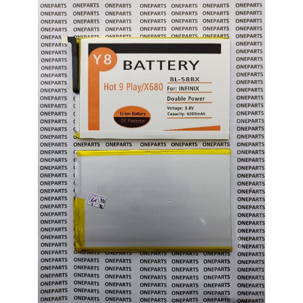 BAT BATTERY BATERAI BATERE INFINIX X680 HOT 9 PLAY BL-58BX Y8 DOUBLE POWER