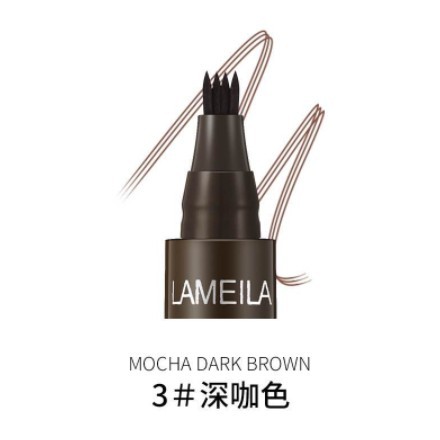 LAMEILA Eyebrow Waterproof Natural Eyebrow Pen Four-claw Eye Brow Tint Fork Tip Long Lasting DJ 784