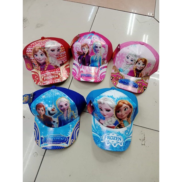 Topi Anak perempuan/topi anak Frozen/topi baseball anak trend kekinian