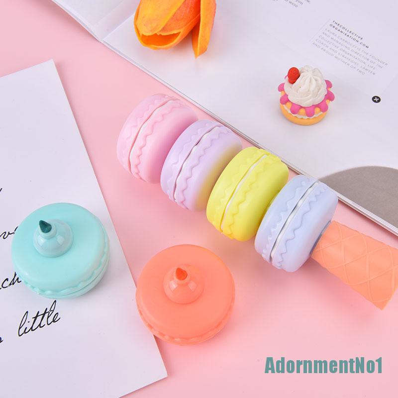 (AdornmentNo1) 6pcs / Set Spidol Highlighter Warna Macaron Fluorescent Untuk Gambar / Dekorasi Kue