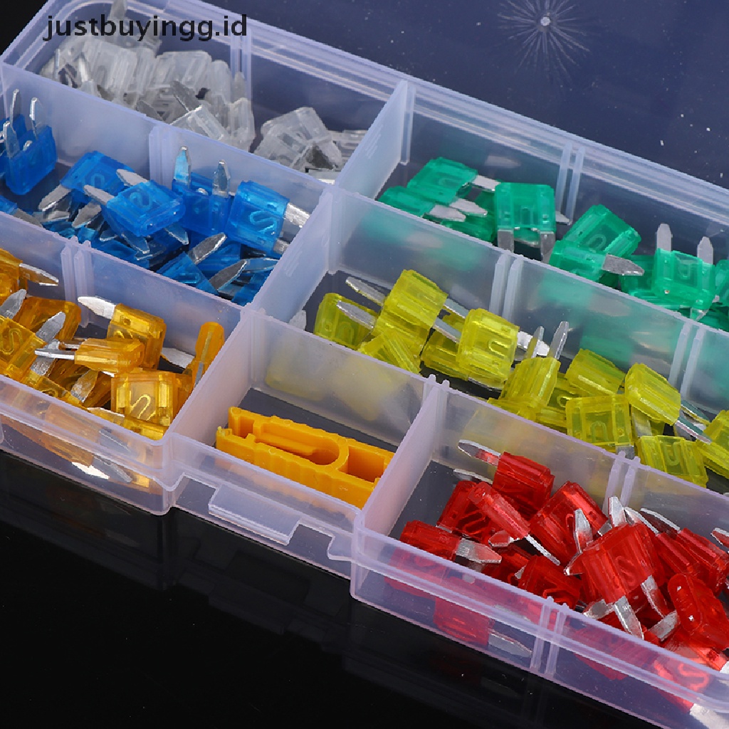 120pcs / Set Sekring Gepeng Mini Campur Untuk Mobil / Motor / Suv Cn37 Id