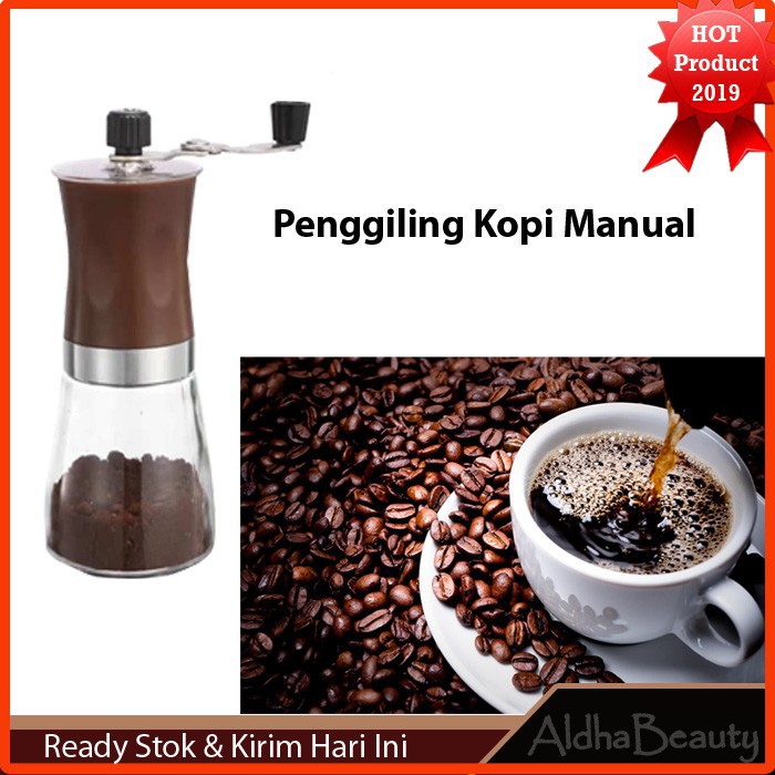 PENGGILING BIJI KOPI MANUAL MESIN COFFEE GRINDER HALUS KASAR GILINGAN STARCAM