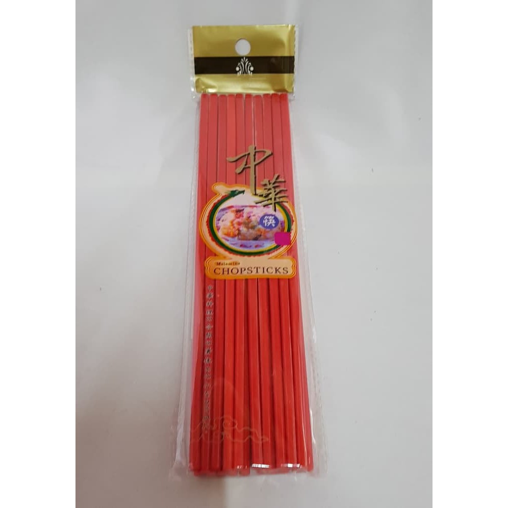 Sumpit Makan Melamin / Melamine Chopstick Dinemate Merah