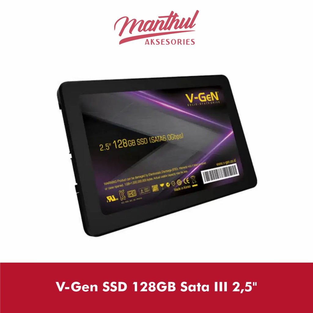 V-GeN SSD 128GB SATA III 2,5&quot; - SSD VGEN 128GB SATA III