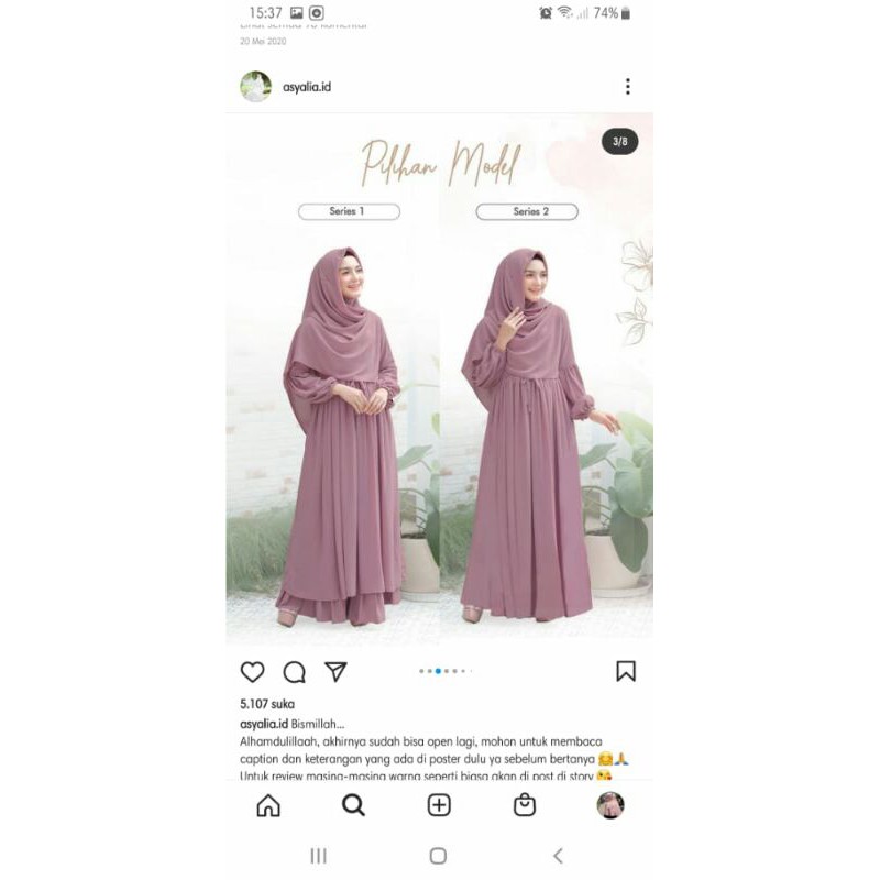 HUMAIRA DRESS BY ASYALIA ID NEW BUKAN PRELOVED