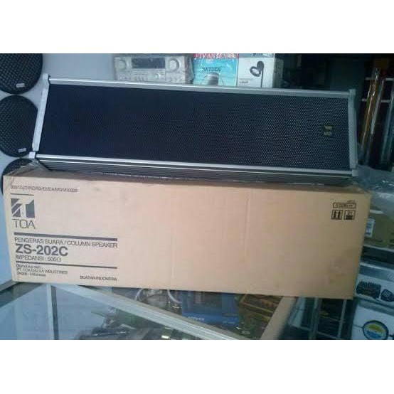 Column Speaker TOA ZS-202 C ZS 202 202C 20 Watt W 20W Besi isi 4 untuk Mushola Masjid Mesjid Aula