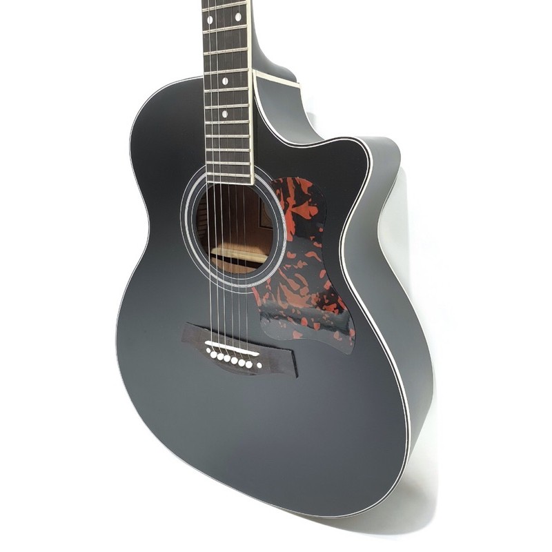 Gitar Akustik Elektrik Merk Taylor Warna Hitam Natural Equalizer Tuner Spruce String Trusrod