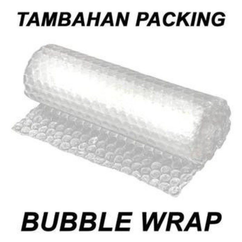 

Tambahan packing bubble wrap murah agar tidak rusak dan aman di ekspedisi(khusus toko kami)