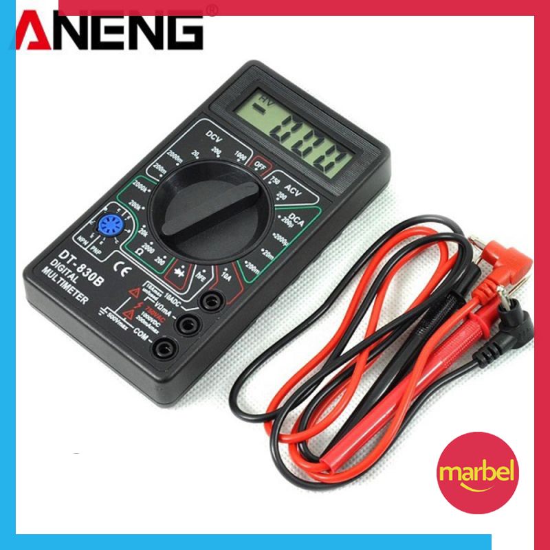 Multimeter Avometer Multitester Digital Saku Mini DT-830B