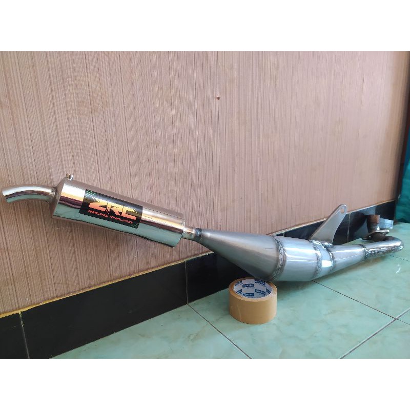 Knalpot Custom Bravo/Tornado/Sprinter Silincer Model Knalpot Ninja-Bravo Galvanis Clear