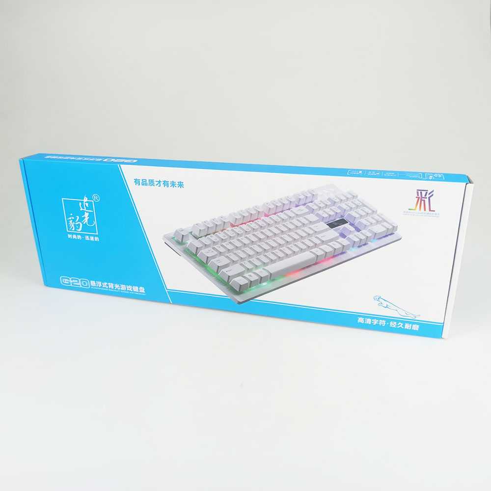 Keyboard Gaming LED Lampu RGB Leopard G20