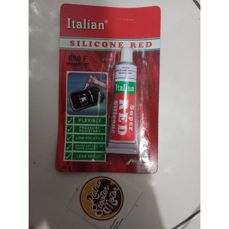 

lem packing / lem gasket / Red silicone 35gr kecil