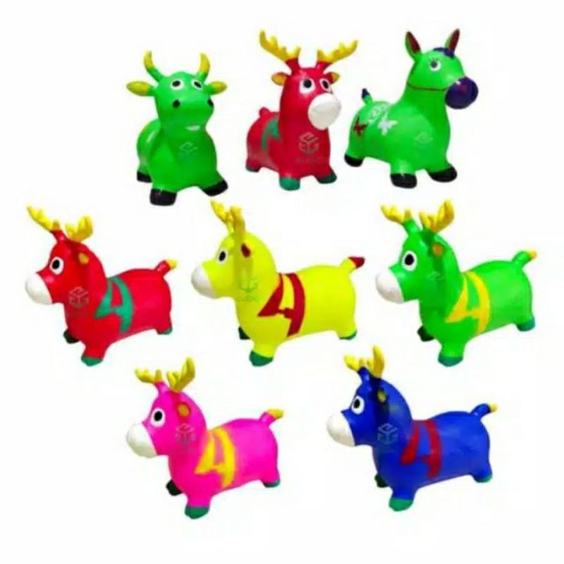 Jumping animal kuda kudaan karet bahan tebal