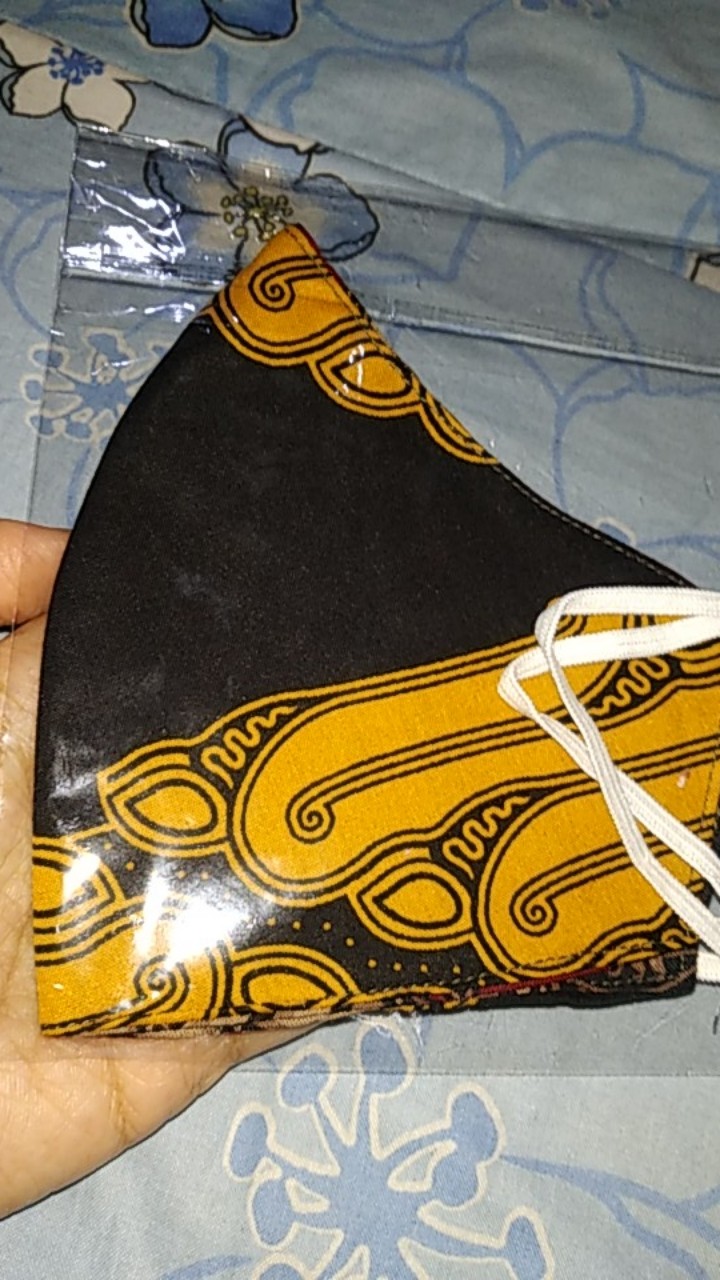 Cod Masker Dan Konektor Masker Batik Solo Bolak Balik Dua Lapis Jahitan Rapi Non Medis Washable