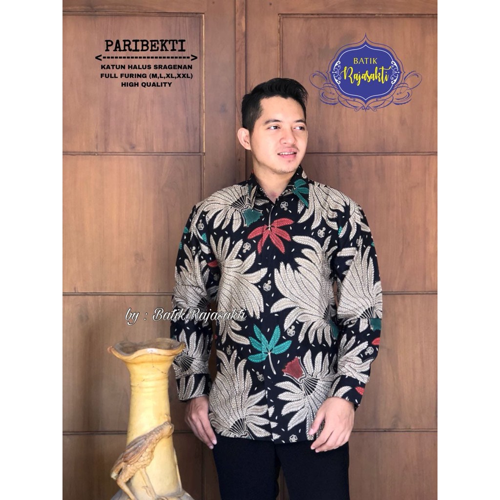 PARIBEKTI kemeja batik pria lengan panjang terbaru ORIGINAL BY RAJASAKTI