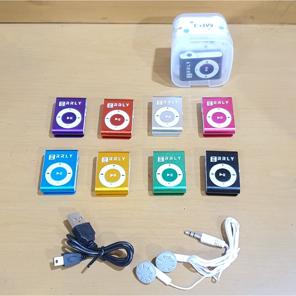 Mp3 Besi Mini Music Player Bahan metal Mp3 Jepit Slot Memory Card Packing Mika