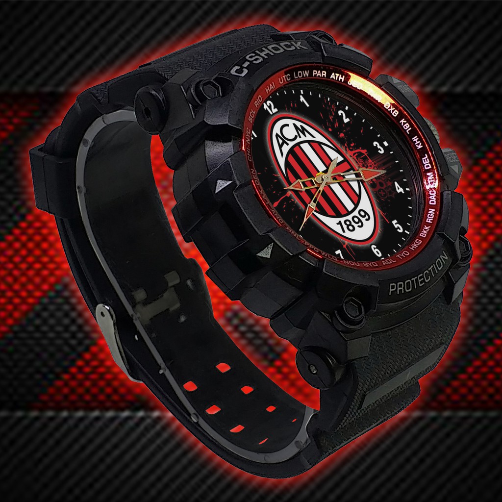 (ISTIMEWA BOSSQUE) JAM TANGAN MILAN LIST MERAH - EXCLUSIVE