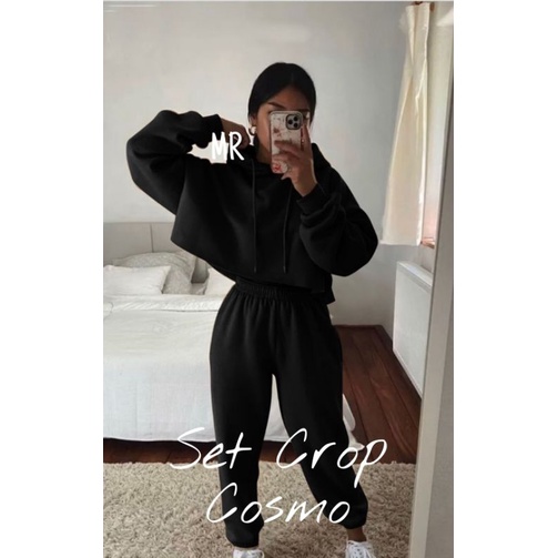 SET CELANA CROP COSMO, HODIE, BABYTERRY, SETELAN