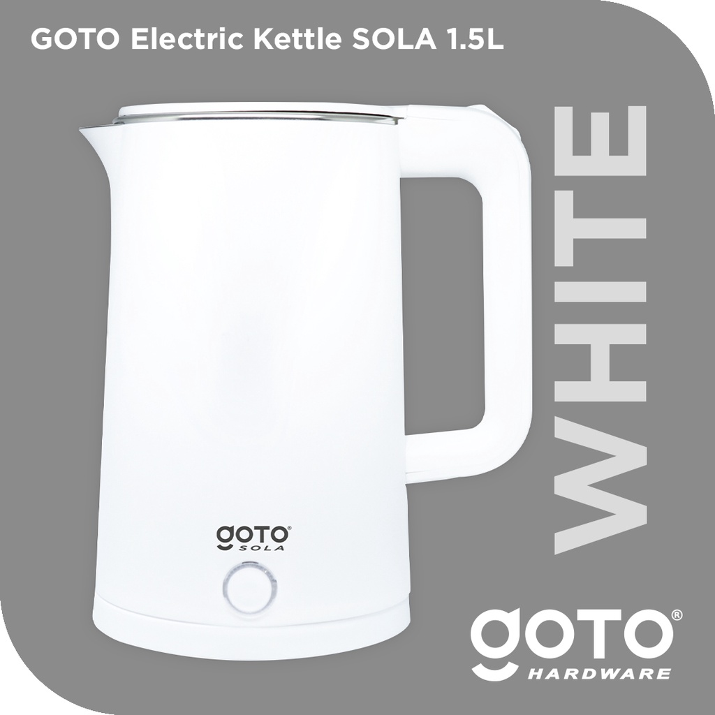 Goto Sola Electric Kettle Teko Listrik Pemanas Air Stainless Steel