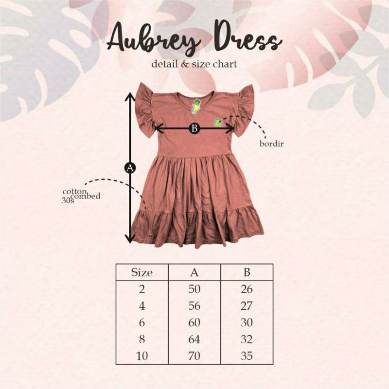 Dress anak perempuan Aubrey Dress by Pineapple