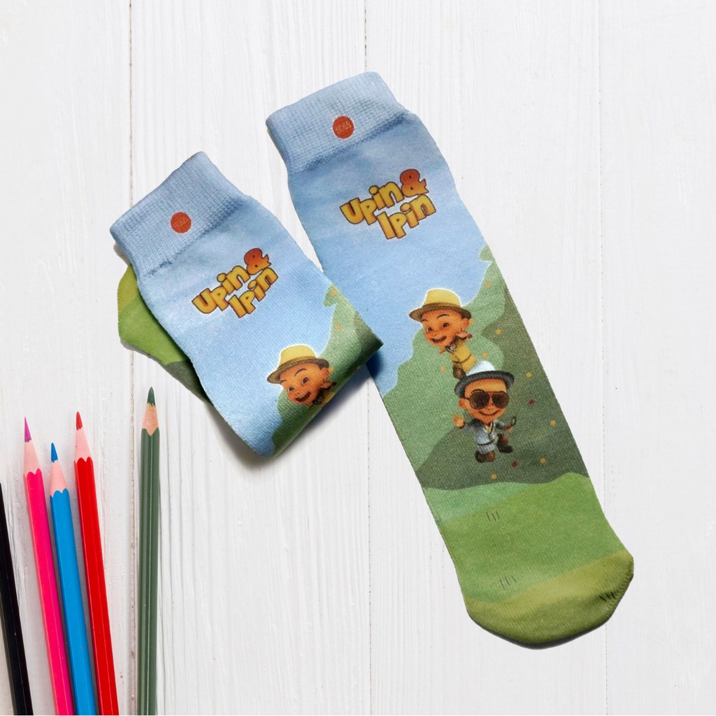 Kazarasock - Kaos Kaki Soka Anak Motif Upin dan Ipin - Long All Size