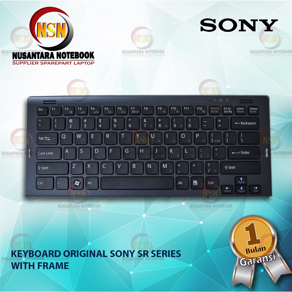 Keyboard Original Sony SR Series Black With Frame