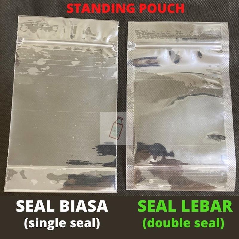 plastik standing pouch stp blutop seal lebar 9x15 10x17 12x20 14x22 16x24 cm bening transparan