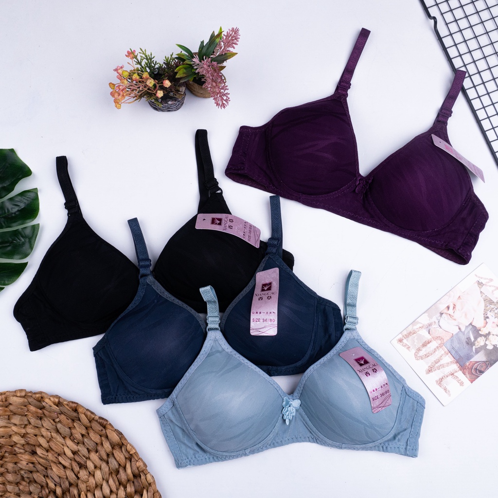 SF - BH XIANG CAO BH Busa Tanpa Kawat Kancing BRA Dewasa Dan Yayan GOOD QUALITY Size Besar-XIANG CAO SALUR