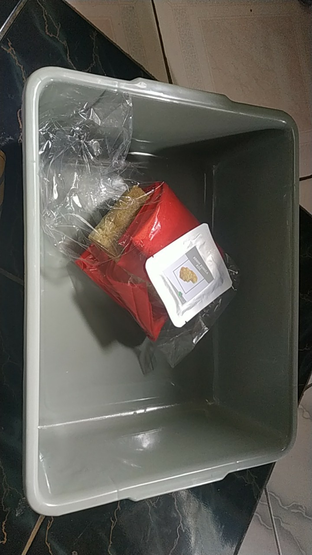 Bak Baki Hidroponik Sistem Sumbu - Wick System