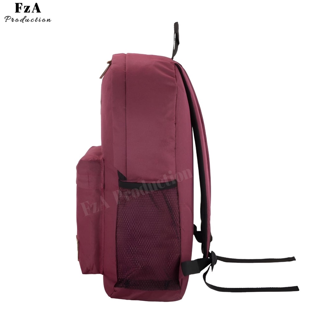 Tas Ransel Punggung Distro Casual Pria Wanita / Tas Ransel Laptop Original FzA FREE Tas Slempang Kulit