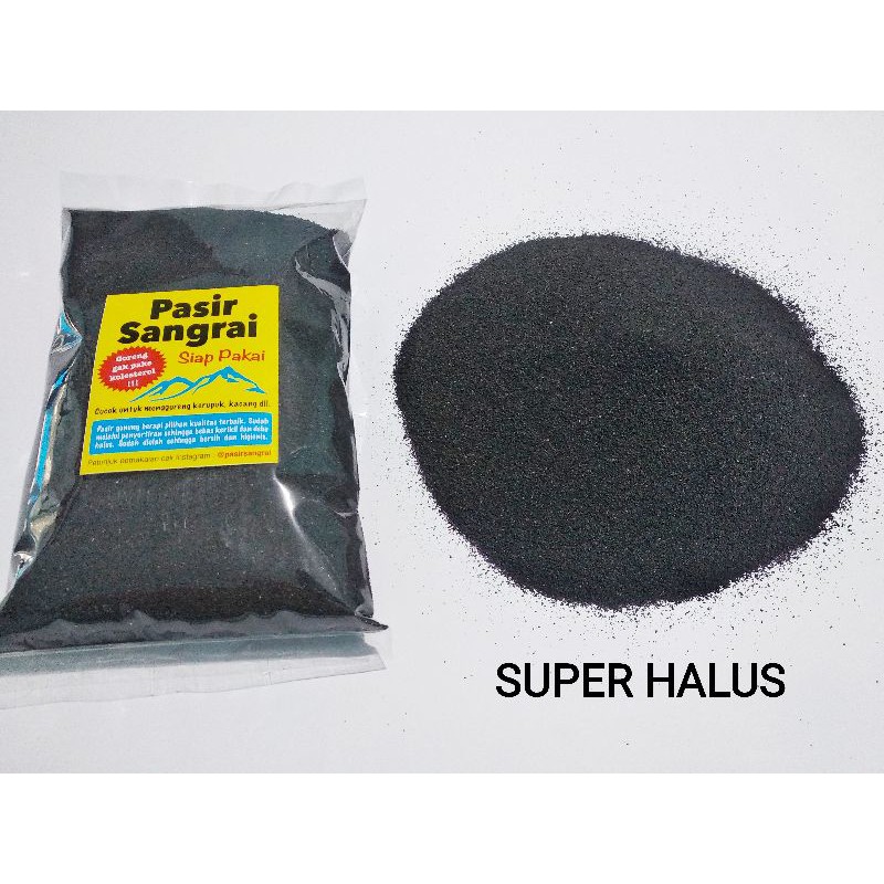 Pasir Sangrai® Siap Pakai - SUPER HALUS - Kemasan Plastik 1kg / Pasir Goreng Maggot / Kopi / Kedelai