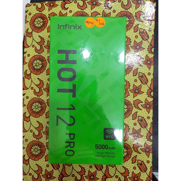 infinix hot 12 pro ram 8/128 nfc garansi resmi indonesia
