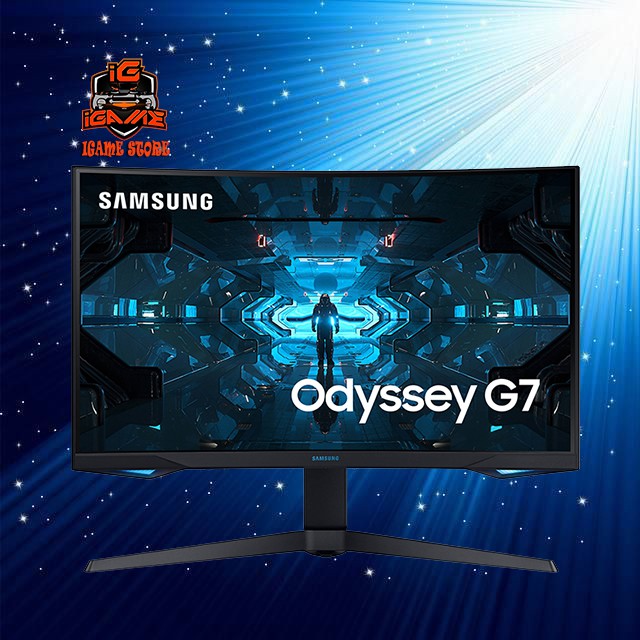 Samsung 27 Inch Odyssey G7 Gaming Monitor - WQHD 240Hz 1ms VA HDR MANTULL Gan