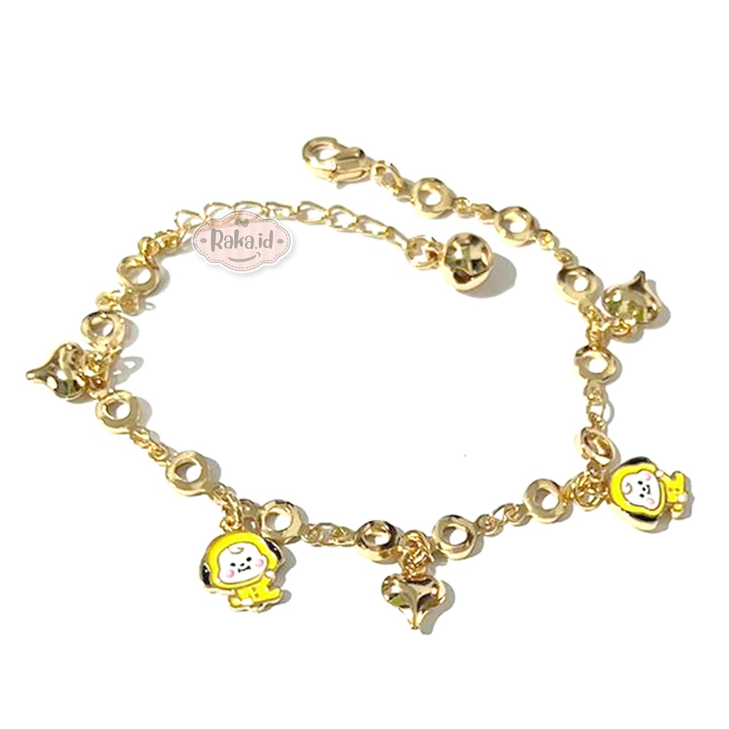 Gelang Tangan Rantai Anak Motif Chimmy BT21 Perhiasan Anak 949