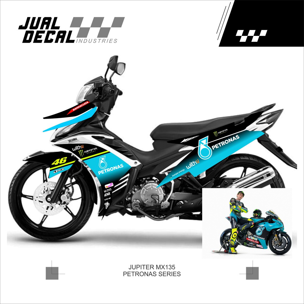 Striping Jupiter MX 135 New Variasi | Stiker  Jupiter MX 135 2008 | Sticker EXCITER i135 | PETRONAS